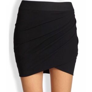 Helmut Lang Dry Crepe Twist Mini Skirt